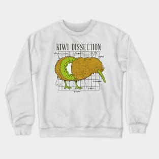 Funny Kiwi Bird Dissection // Funny Science Biology Humor Crewneck Sweatshirt